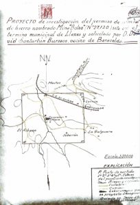Documentación original de la explotación de la mina bola